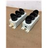 Image 1 : (2) Banner SP350GYRPQ 3-Indicator Daylight Visible EZ-LIGHT Traffic Light