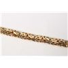 Image 1 : 14kt tri-gold Queen's link bracelet, 7 1/2" in length. Retail replacement value $ 1,000.00