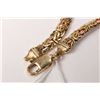 Image 2 : 14kt tri-gold Queen's link bracelet, 7 1/2" in length. Retail replacement value $ 1,000.00