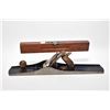 Image 1 : Stanley No. 7 wood plane and a Stanley 16" wooden spirit level no. 102
