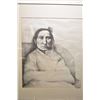 Image 1 : Framed original pencil drawing on paper with original purchase reciept from the Alberta Indian Arts 