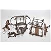 Image 1 : Six vintage small animal traps including three leg hold