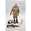 Image 1 : Vintage G.I. Joe action figure patented 1964 with accessories including snow shoes and boots, two ri