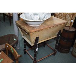 Antique primitive dry sink with lid