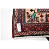 Image 3 : 100% wool Iranian Hamadan area carpet with center medallion, overall floral pattern, red background,
