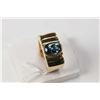 Image 1 : 18kt yellow gold and sapphire gemstone ring set with 1.60ct mixed oval cut genuine sapphire. Retail 