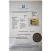 Image 2 : 18kt yellow gold and sapphire gemstone ring set with 1.60ct mixed oval cut genuine sapphire. Retail 
