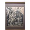 Image 2 : Gilt framed Marc Chagall etched print titled "Le Cerf Se Yoyant dans L'eau"