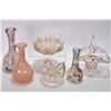 Image 1 : Six pieces of art glass two marked Alta glass pieces