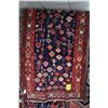 Image 1 : 100% wool Iranian Sarab area carpet with overall geometric design with stylized animals, vessels, bi