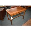 Image 2 : Antique quarter cut oak fold over games table with felt top