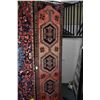 Image 1 : 100% wool Iranian Zanjan runner/ area carpet with triple medallion, red background, highlights of ta