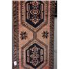 Image 2 : 100% wool Iranian Zanjan runner/ area carpet with triple medallion, red background, highlights of ta