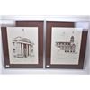 Image 1 : Two framed prints of Edmonton scenes including "The Old Courthouse, Edmonton" and "The Old Post Offi