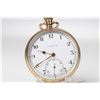 Image 1 : English made 9kt yellow gold, 15 jewel Vertex watch with gold case marked 375, white enamelled dial,