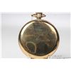 Image 2 : English made 9kt yellow gold, 15 jewel Vertex watch with gold case marked 375, white enamelled dial,