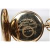 Image 3 : English made 9kt yellow gold, 15 jewel Vertex watch with gold case marked 375, white enamelled dial,
