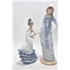 Image 1 : Two Nao glazed china figures including 12" Lady with shawl and a Spanish dancer