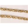 Image 1 : 10kt yellow gold fancy link neck chain, 22" in length. Retail replacement value $ 1,685.00