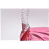 Image 2 : Selection of cranberry glass including two quilted vases with ruffled edges, basket with applied cle