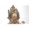 Image 2 : Vintage bronze statue of an Oriental diety 33" in height