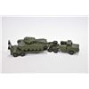 Image 2 : Vintage Dinky Toys including Mighty Antar and tank transporter # 660 and a Centuarian tank # 651, co