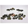 Image 1 : Selection of vintage military die cast vehicles, various makers including Mattel, Tecno, Matchbox et