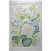 Image 1 : Framed still-life watercolour of hydrangeas signed by artist 21" X 15"