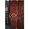 Image 1 : 100% wool Iranian Hamedan runner/ area carpet with center medallion, overall stylized floral design 