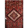 Image 2 : 100% wool Iranian Hamedan runner/ area carpet with center medallion, overall stylized floral design 