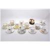 Image 1 : Nine china cups and saucers including Consort, Queens, Paragon etc. plus two MidWinter semi porcelai