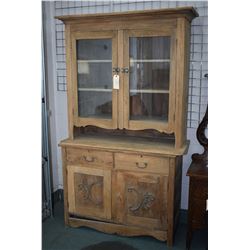 Antique Canadiana storage/display cabinet stripped and ready for final prep. and finish