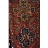 Image 2 : 100% wool Iranian Azarbaijan runner/ area carpet with triple medallion, red background and highlight