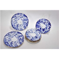 Eleven Royal Crown Derby Mikado plates including three 7 1/4" and eight 7 1/4" plates