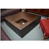 Image 1 : Modern oak 40" square coffee table and side table