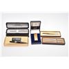 Image 1 : Selection of collectible pens including boxed Parker , a Newman pen with ink cartridge and a gold pl