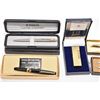 Image 2 : Selection of collectible pens including boxed Parker , a Newman pen with ink cartridge and a gold pl