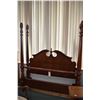 Image 1 : Antique style modern full size/ Queen sized four poster head board, foot board and rails