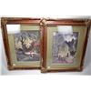 Image 1 : Two matched framed prints, both park scenes