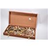 Image 1 : Mahogany hinged lid box with large selection of Wades Potteries animals