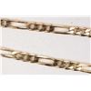 Image 1 : Italian 9kt yellow gold 18" figaro curb neck chain