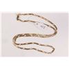 Image 3 : Italian 9kt yellow gold 18" figaro curb neck chain