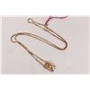 Image 3 : Ladies 14kt yellow gold 16" neck chain and a 10kt yellow gold pendant set with small accent diamond