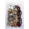 Image 1 : Tray lot of vintage and collectible jewellery including sterling silver, designer statement necklace