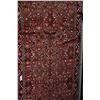 Image 2 : 100% wool Iranian Hosseinabad runner/ area carpet with geometric floral pattern with red background 