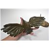 Image 3 : Stone Inuit carving of a bird in flight on a stone base, 14" wing span