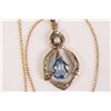 Image 1 : Ladies 10kt yellow gold 16" neck chain and a 10kt yellow gold, genuine pearl and pearl shaped aquama
