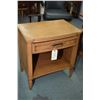 Image 1 : Pair of matching retro style wooden side table with single drawer made by Malcolm