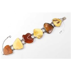 Vintage free form amber bracelet