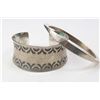 Image 1 : Vintage Jorgen Jensen Denmark pewter bracelet and a sterling silver bangle marked Norway